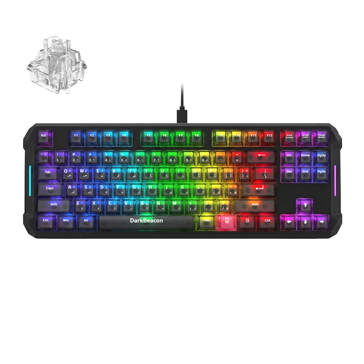 Flux 87 Wired Hall Effect Magnetic Switch Gaming Keyboard
