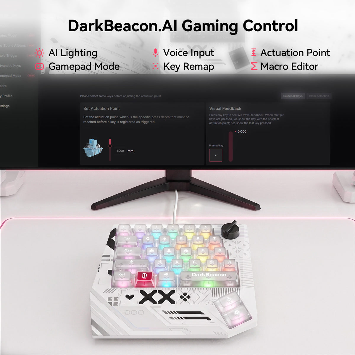 Devil Breaker Print Codex One-Handed TMR Magnetic Keyboard