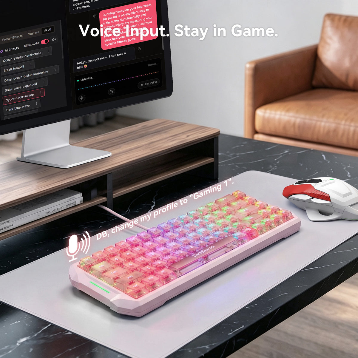 Flux 68 Wired Hall Effect Magnetic Switch Gaming Keyboard